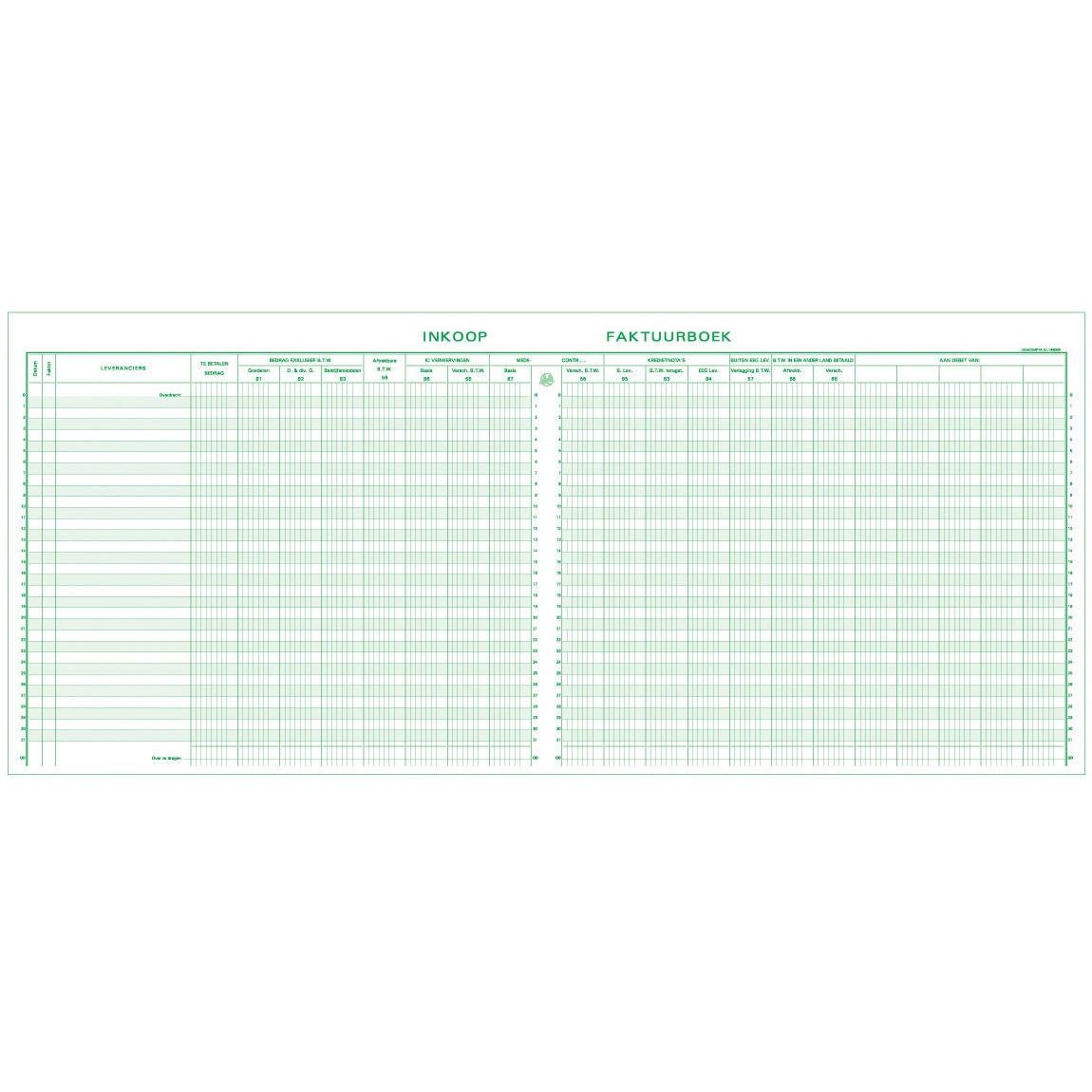 Exacompta – Einkaufsregister, ft 27 x 32 cm, Niederländisch