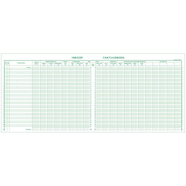 Exacompta - register inkoop, ft 27 x 32 cm, Nederlandstalig