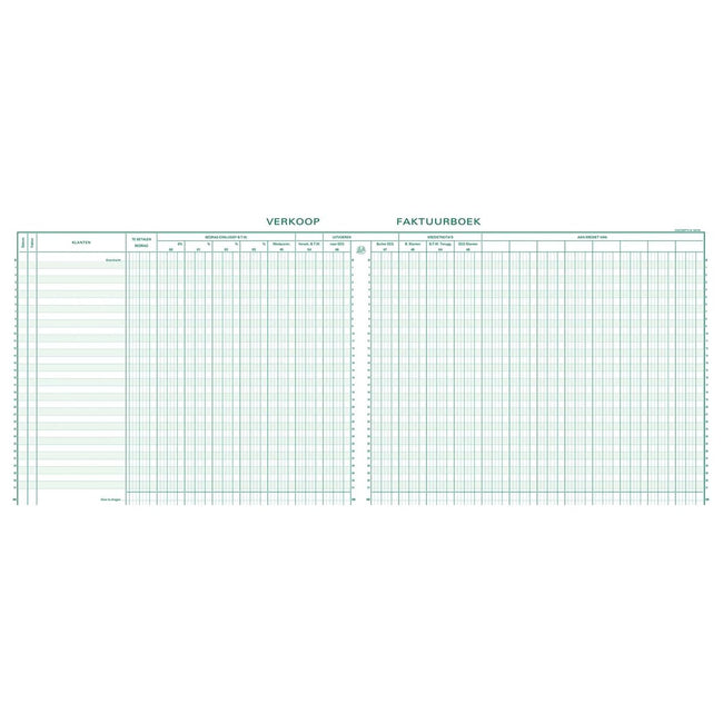 Exacompta - register verkoop, ft 27 x 32 cm, Nederlandstalig