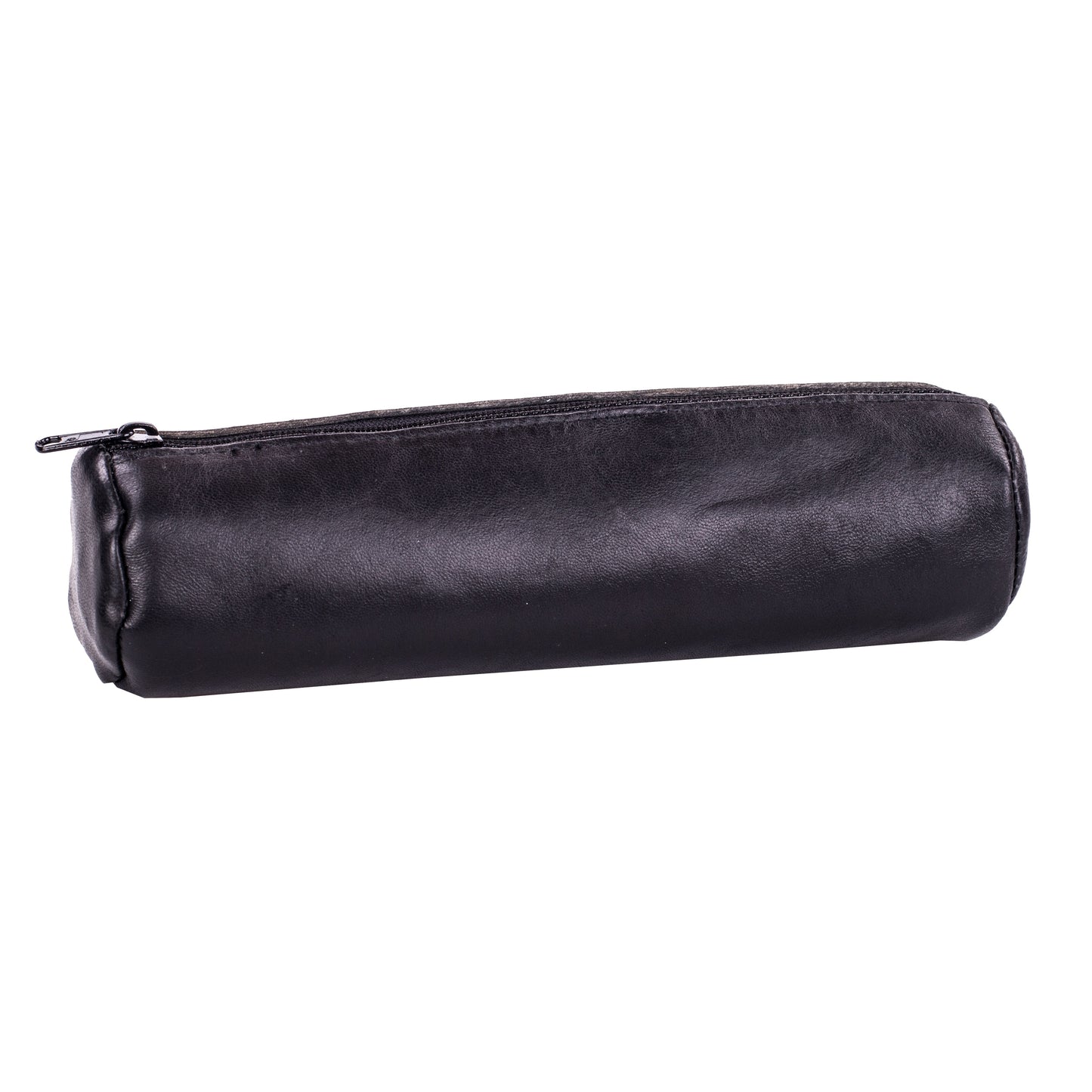 Oxford -  Pennenetui  22x6cm leer rond zwart | 12 stuks