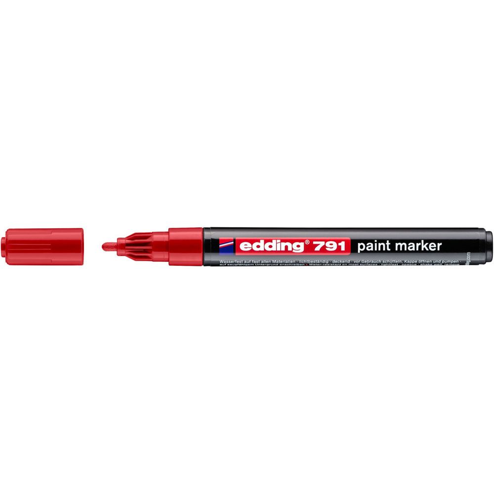 Edding -  Paintmarker  791 alcoholbasis 1-2mm rood