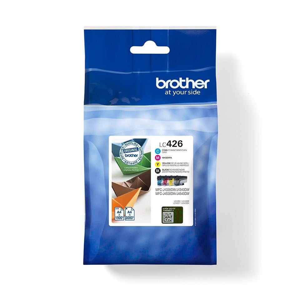 Brother - cartouche d'encre, 1 500 à 3 000 pages, OEM LC-426VAL, 4 couleurs