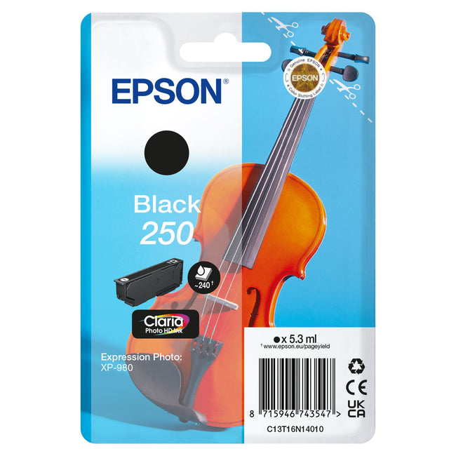 Epson -  Inktcartridge  250 t16n14 zwart | 10 stuks