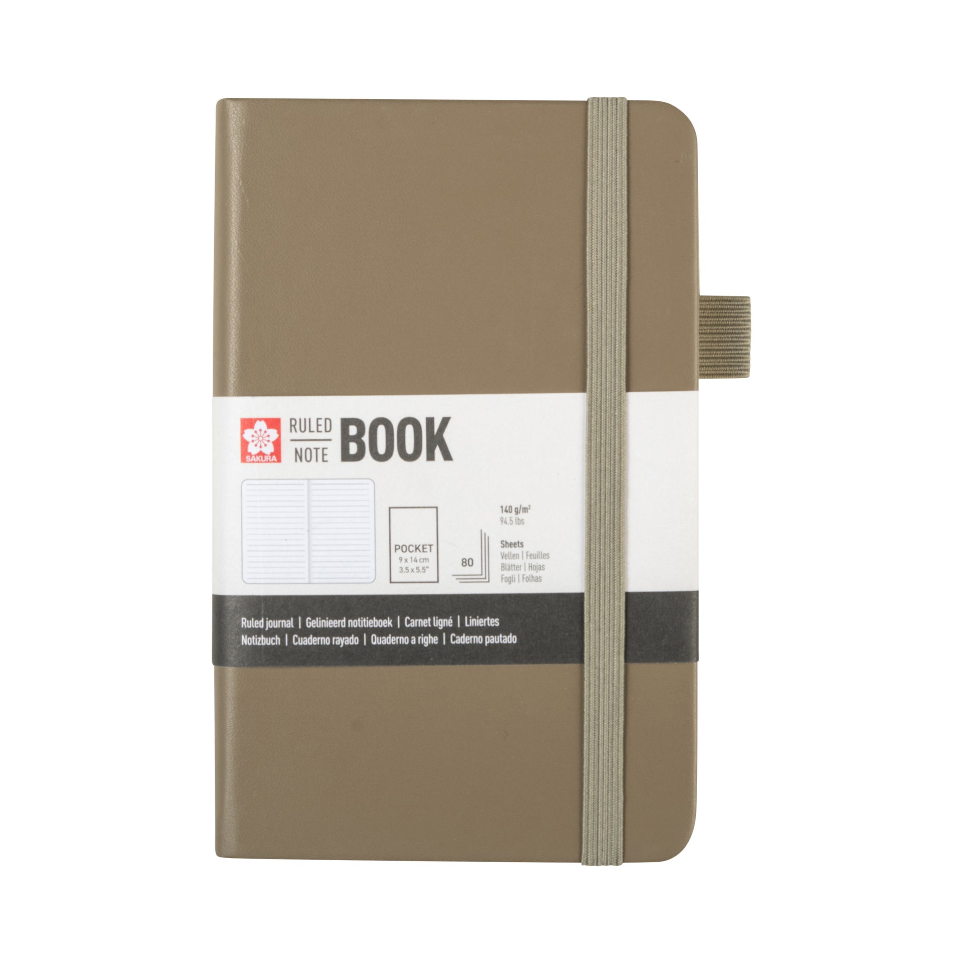 Sakura -  Notitieboek pocket lijn sintel