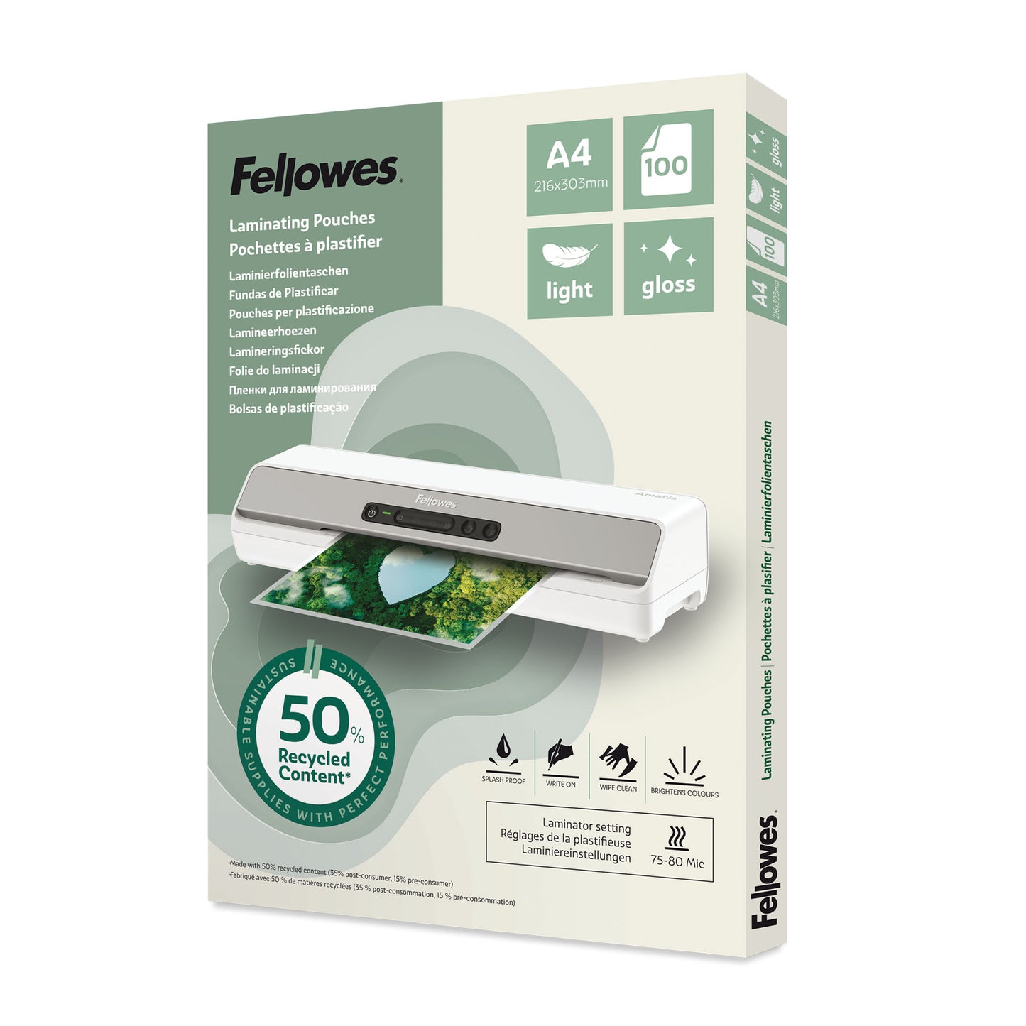 Fellowes -  100142987 laminatorzak 100 stuk(s)