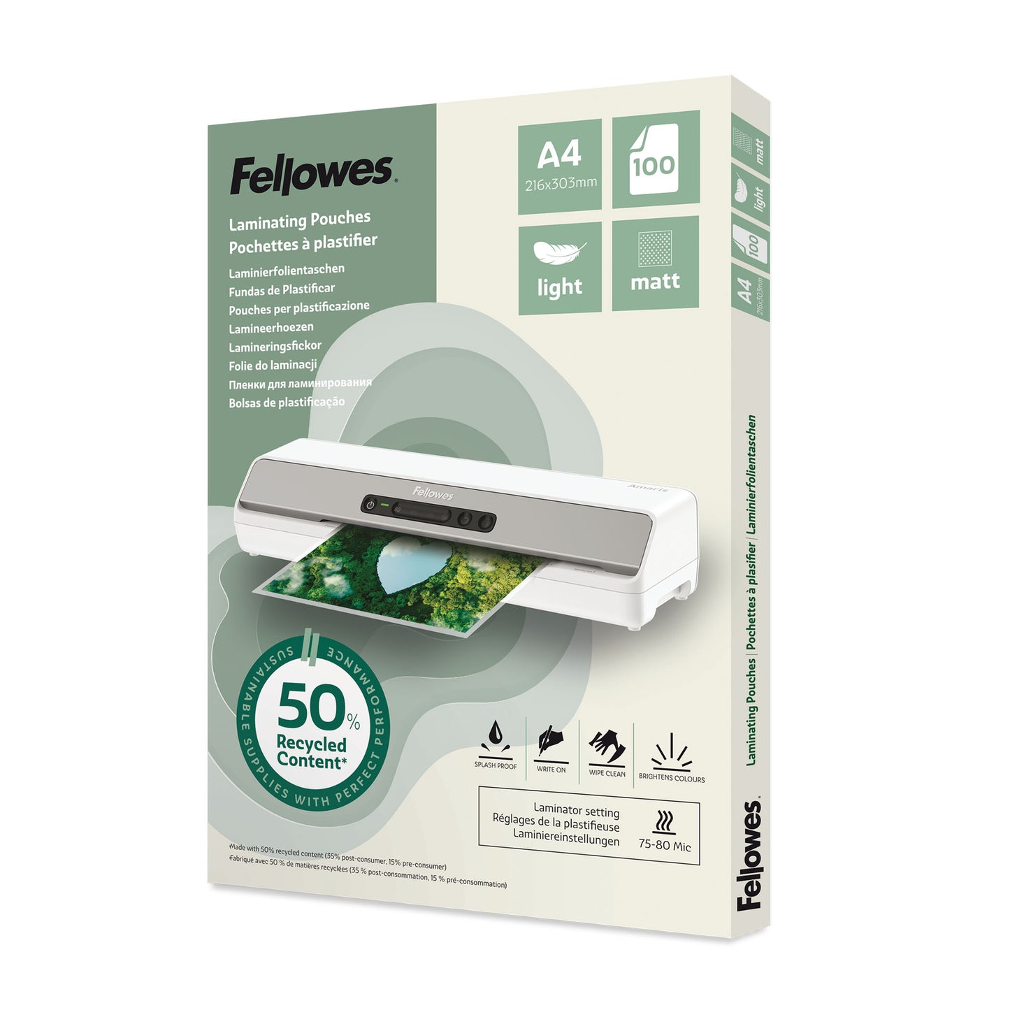 Fellowes -  100143435 laminatorzak 100 stuk(s)