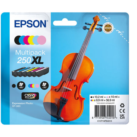 Epson -  Inktcartridge  250xl t16p84 zwart + 5 kleuren