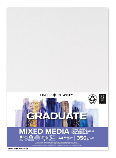 Daler-Rowney -  Canvasboard daler rowney graduate a4 wit