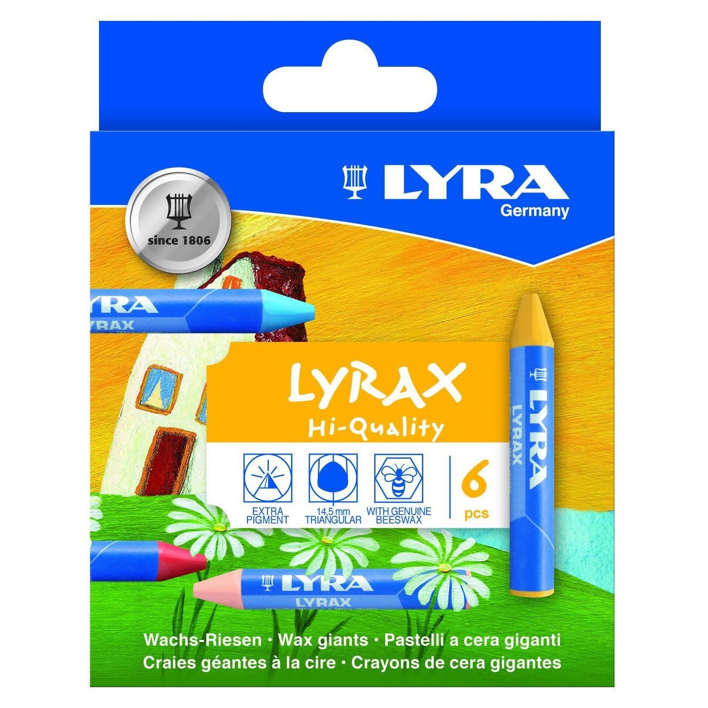 LYRA -  Waskrijt  x wax giants 6 kleuren