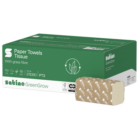 Satino -  Handdoek  pt3 greengrow 2laags 278390