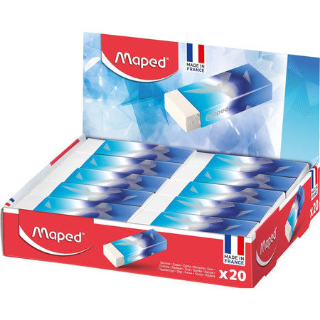 Maped -  Gum  arctic vibes display 20 stuks blauw