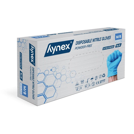 Hynex -  Handschoen  nitril m blauw 5gr 100 stuks