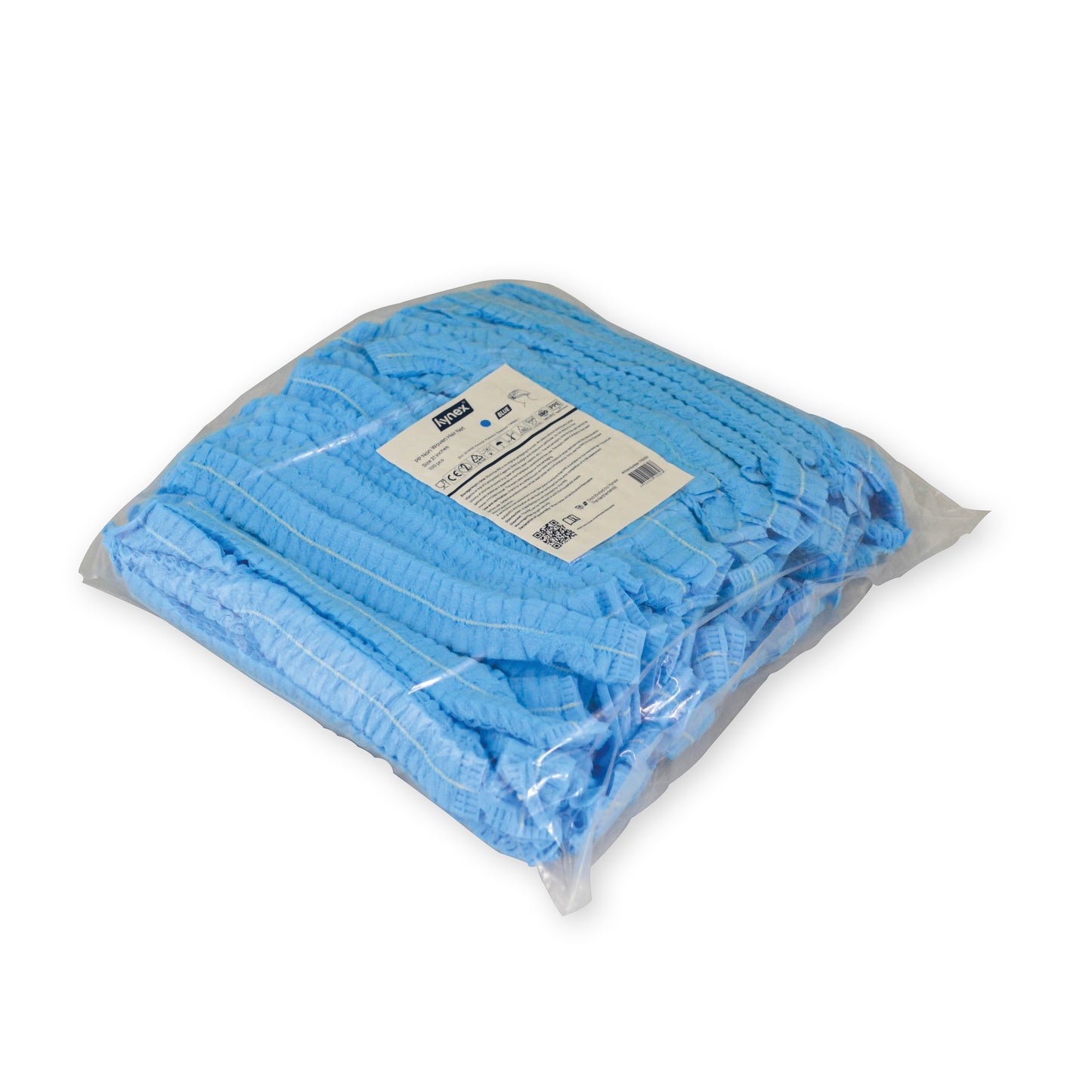 Hynex -  Haarnet  clip non-woven blauw pp 100 stuks