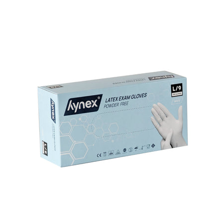Hynex -  Handschoen  latex l wit 5g 100 stuks