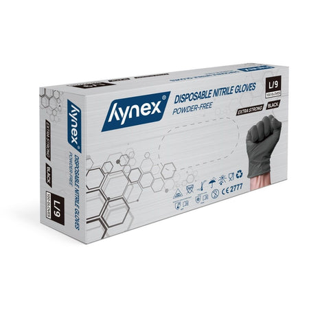 Hynex -  Handschoen  nitril l zwart 5gr 100 stuks