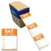 Avery -  Etiket  haccp zaterdag-oranje 40x56mm 500st | 6 stuks