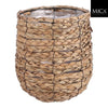 Mica Decorations -  Plantenmand mica avalon zeegras 21x18cm lichtbruin