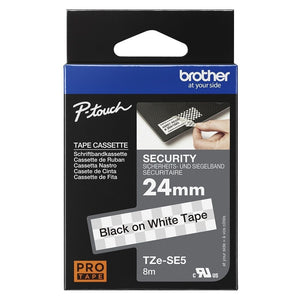 Brother -  TZE-SE5 labelprinter-e Zwart op wit TZ/TZe