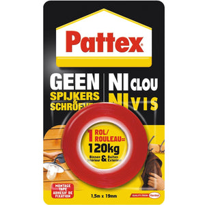 Pattex - Ruban adhésif Supermontage 50kg intérieur et extérieur