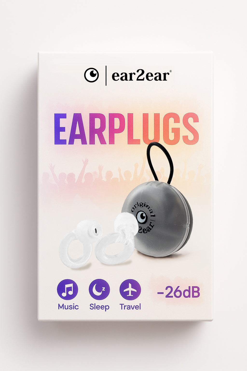 Ear2ear -  Earplug  26db transparant
