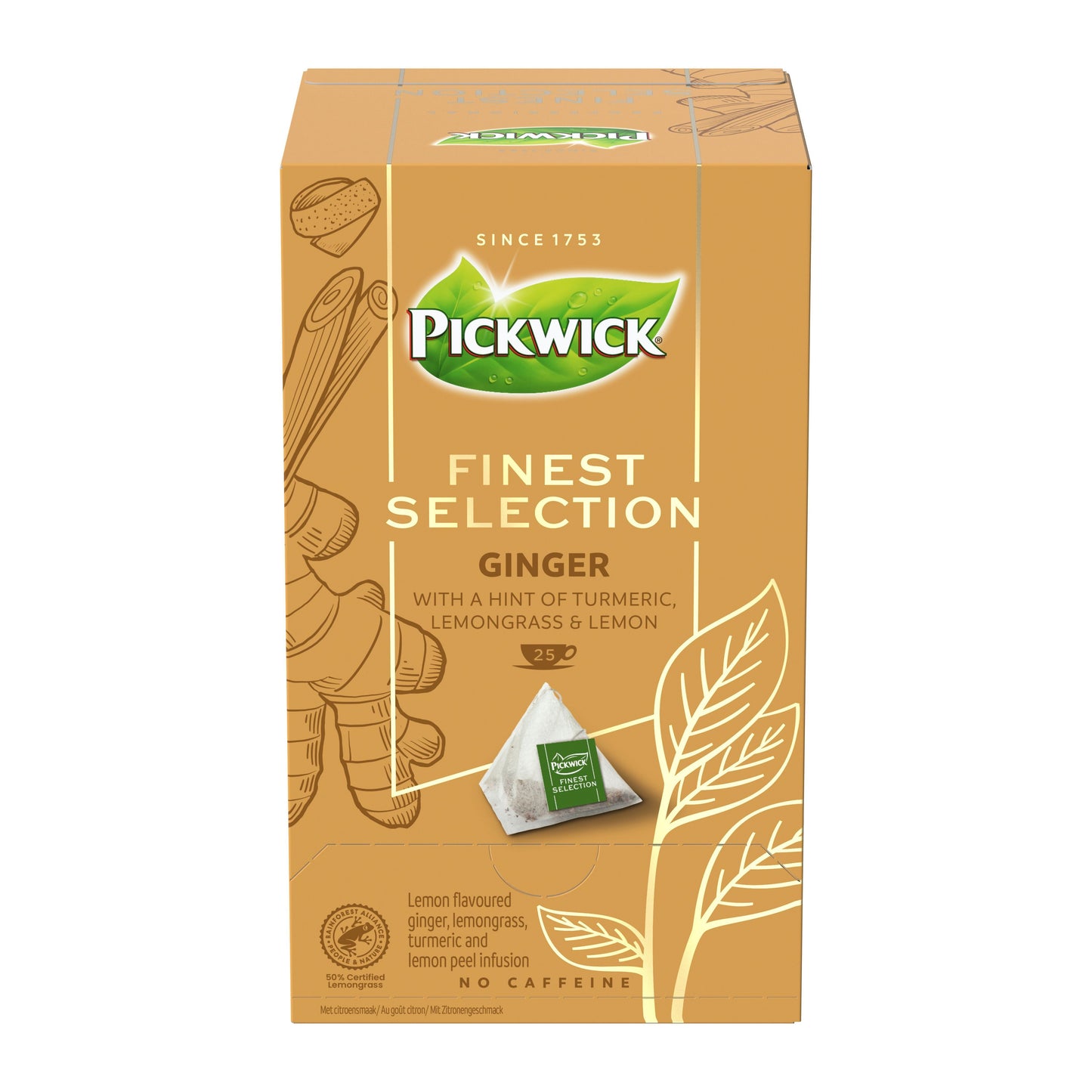 Pickwick -  Thee  finest selection ginger 25x2gr