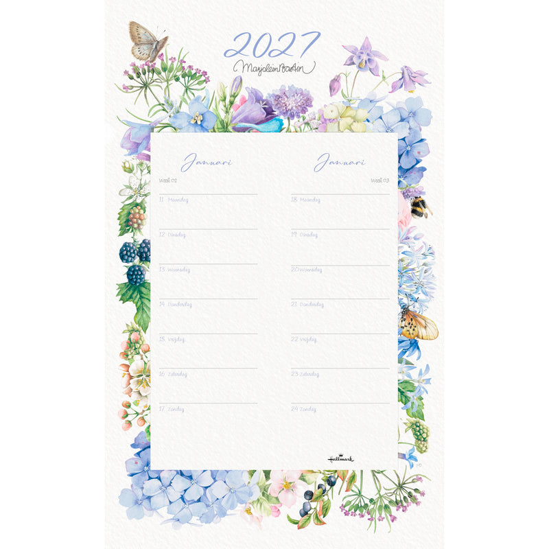 Hallmark -  Schildkalender 2027 marjolein bastin 210x340mm nl