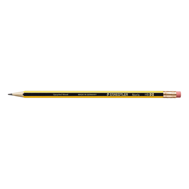 Staedtler - lápiz Noris HB, con goma de borrar