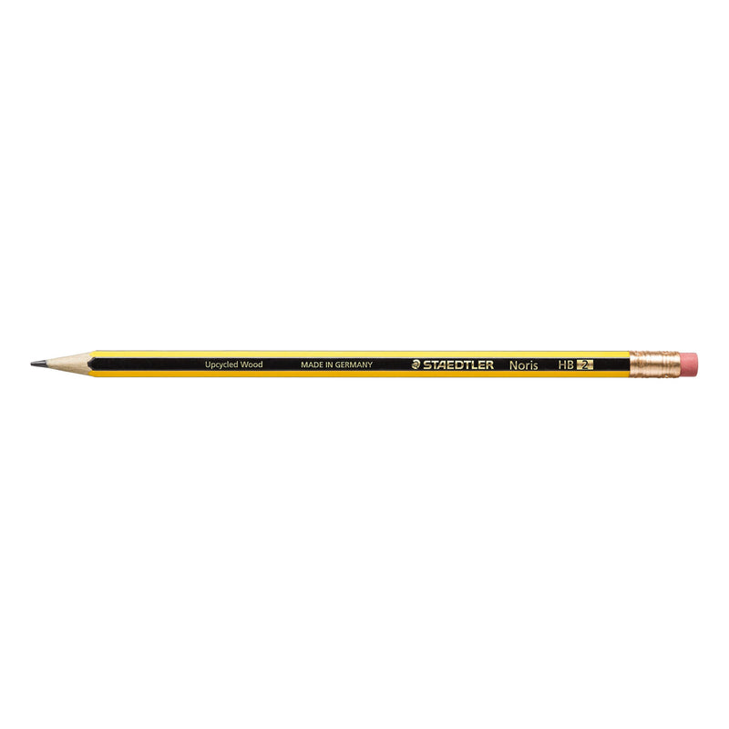 Staedtler - lápiz Noris HB, con goma de borrar