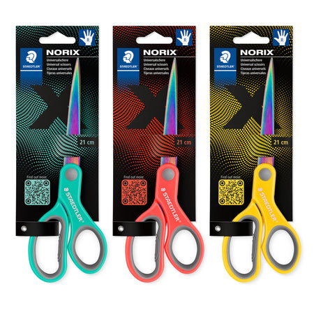 Staedtler -  Schaar norix 21cm 3 kleuren assorti