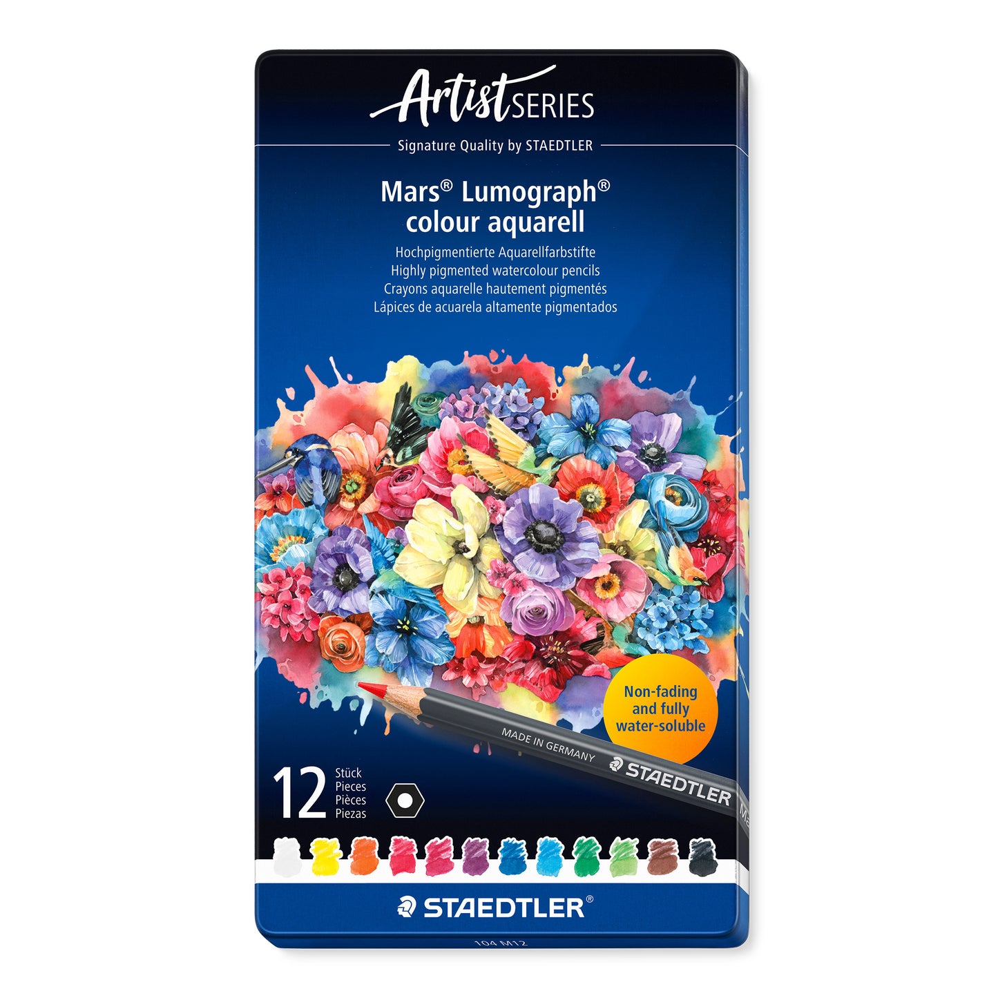Staedtler -  Aquarelpotlood mars lumograph 12 kleuren