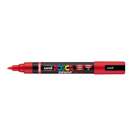 Posca -  Paintmarker uni  pc-5br brushpunt m rood