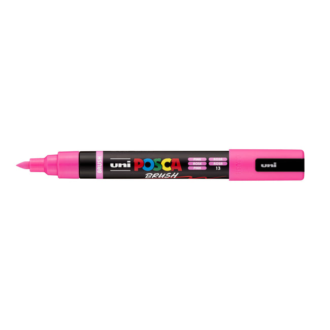 Posca -  Paintmarker uni  pc-5br brushpunt m roze
