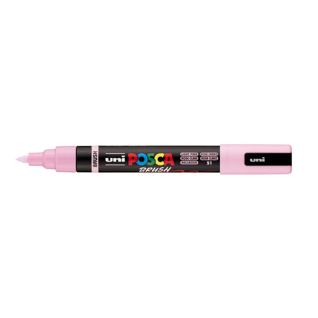 Posca -  Paintmarker uni  pc-5br brushpunt m lichtroze | 6 stuks