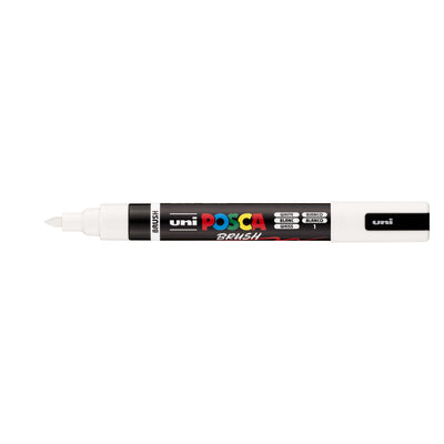 Posca -  Paintmarker uni  pc-5br brushpunt m wit