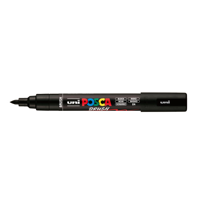 Posca -  Paintmarker uni  pc-5br brushpunt m zwart