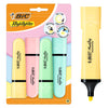 BIC -  Markeerstift  blister à 4 pastelkleuren