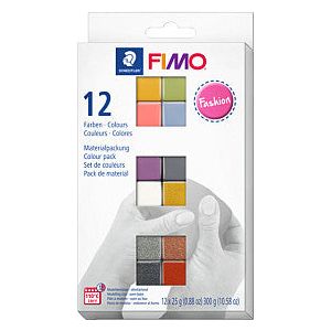 Fimo Staedtler - Klei fimo soft colourpack 12 fashioncol | Set a 12 stuk