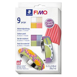 Fimo Staedtler - Clay Fimo Weiches Colorpack 12 Trendcol | Setzen Sie ein 8 -Stück