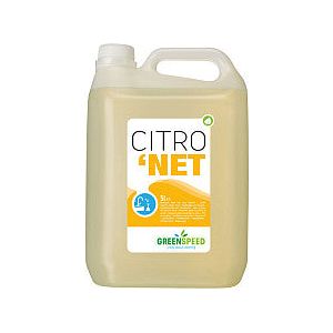 Greenspeed - Afwasmiddel gs citronet 5 liter | Fles a 5 liter | 2 stuks