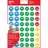 Apli Kids - Autocollants de récompense pour enfants Happy Smile, grand, blister de 12 feuilles