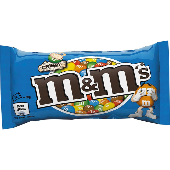 M&M - M M's crispy, bag of 36 g, pack of 24 pieces