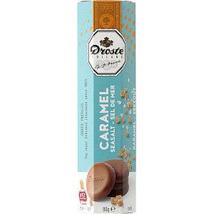 Droste - Chocolade droste pastilles melk karamel zeezt 80gr | Rol a 80 gram | 12 stuks
