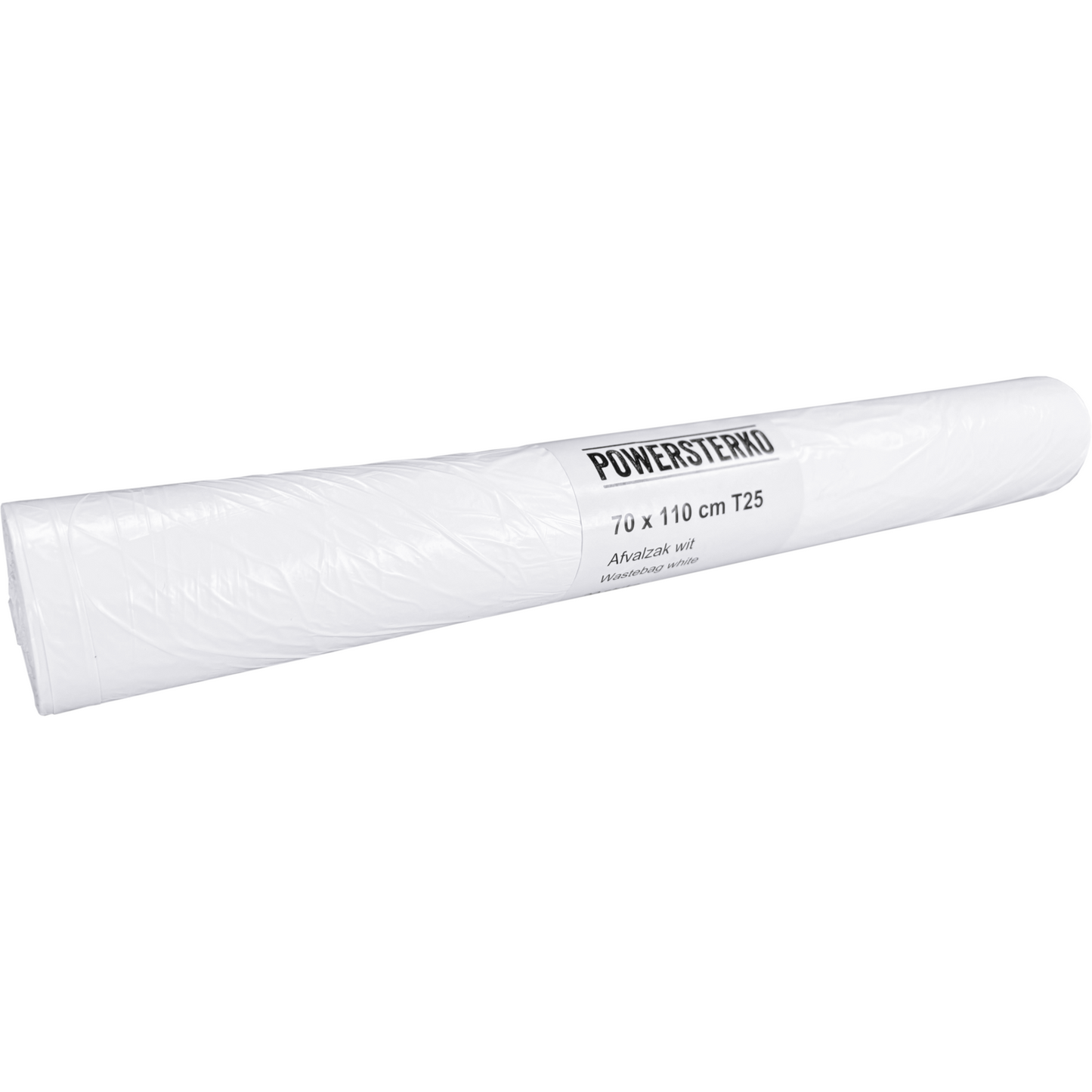 PowerSterko - Bolsa de basura | HDPE | 70x110cm | T25 | blanco | 200 piezas