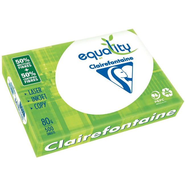 Clairefontaine -  Equality printpapier ft A4, 80 g, pak van 500 vel