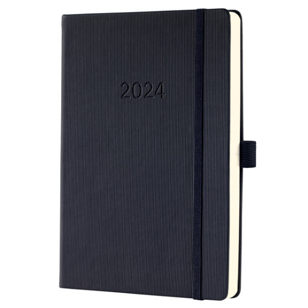 Agenda 2024 SIGEL Conceptum A5 1 jour / 1 page noir