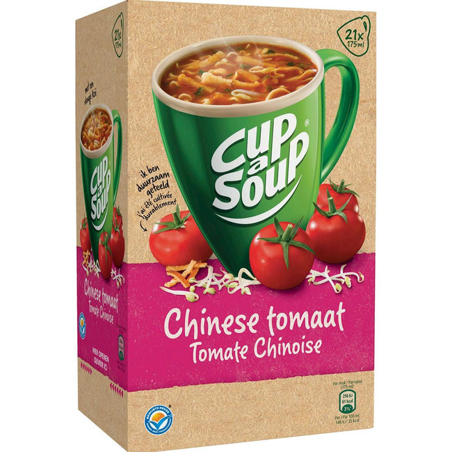 Cup A Soup - Tomate chino Cup-a-Soup, paquete de 21 bolsas