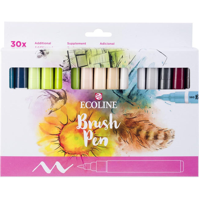 Talens -  Ecoline Brush pen, etui van 30 stuks, set Additional