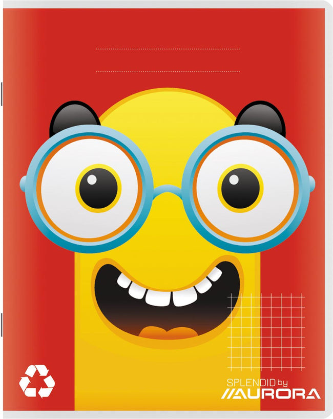 Aurora -  kladschrift 96 bladzijden, geruit 5 mm