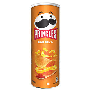 Pringles - Chips paprika 165gr | Koker a 165 gram | 19 stuks