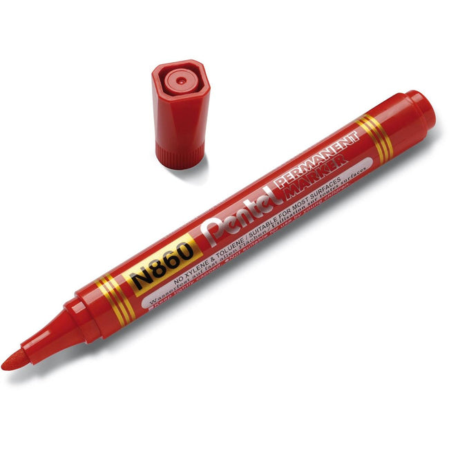 Pentel -  permanente marker N860-B, rood